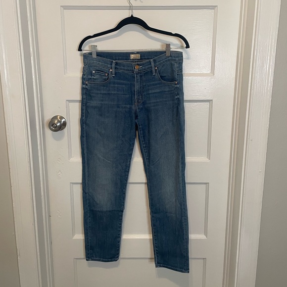 MOTHER Blue Skies Tomorrow Wash Skinny Not Skinny Jeans - Picture 1 of 7